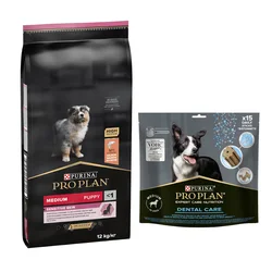 Purina Pro Plan Dog Medium Puppy Sensitive Skin Losos 12 kg