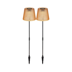 Globo 36635-2A - SET od 2 LED solarnih svetala SOLAR LED/0,06W/3V IP44 narandžasta