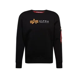 ALPHA INDUSTRIES Majica Alpha, črna