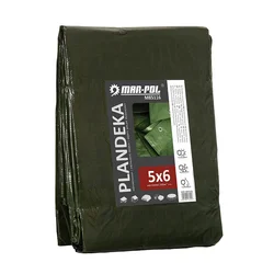 Zaščitna ponjava 5x6m debela zelena 120g/m2 66009