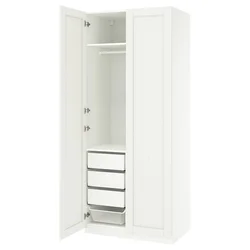 PAX / GULLABERG Kombinacija garderobera, bela/bela, 100x60x236 cm