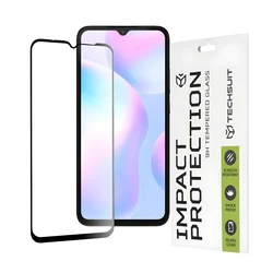 Techsuit zaštitno celoplošno staklo 111D za Xiaomi Redmi 9/Redmi 9A/Redmi 9AT/Redmi 9C/Redmi 10A - Crna KP36618