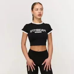 GymBeam Women‘s Varsity T-Shirt Black