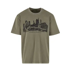 Karl Kani Majica Skyline kaki/črna