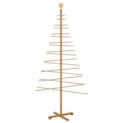 Drveno božićno drvce s stalakom Smeđa 210 cm bambus