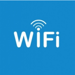 APLI samoljepljiva etiketa WIFI - BEŽIČNA MREŽA 114 x 114 mm