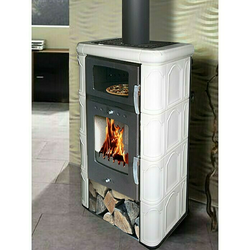 Domofire Kamin Napoli (6,5 kW, Kapacitet grijanja prostorije: 120 m3, Obloga: Keramika, Bijele boje)