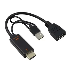 HDMI M. na Displayport M. F. Konvertor Kettz H2DP-023 0.23CM 4K 60Hz