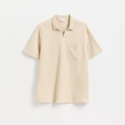 Reserved - Comfort fit polo majica od strukturirane tkanine