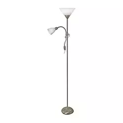 Podna lampa WENDY 1xE27/100W/230V + 1xE14/40W mat hrom