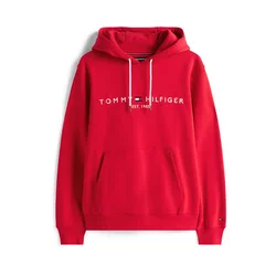 TOMMY HILFIGER Majica rdeča/bela