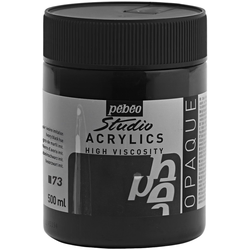 Pébéo Studio Fine Akrilna barva Ivory Black Hue 500 ml 1 kos