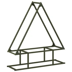 Stalak za drva 80x25x90 cm hladno valjani čelik