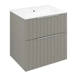 SAPHO CIRASA STRIP Stenska Umyvalniška Omarica MDF 59,2x64x46 cm - Rjava