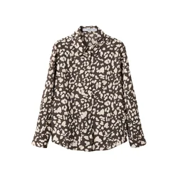 MANGO Bluza bež / rjava / off-bela