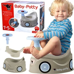 BIG VELIKI Potty Gray New Bobby Car Igrača Volan
