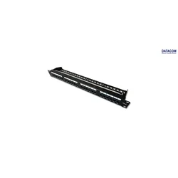 DATACOM Patch panel 19 UTP 24 portov CAT6 DUAL 1U BK (4x6p) VL