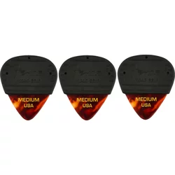 Fender Mojo Grip Picks Celluloid Medium Tortoiseshell 3 Pack