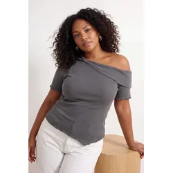 Trendyol Curve Ženska bluza Tbbss26Af00137, Antracit