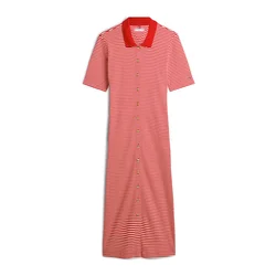TOMMY HILFIGER Dolga srajca rdeča/bela