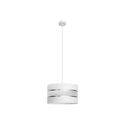 Luster na sajli HELEN 1xE27/15W/230V prečnik 35 cm bela