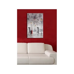 Aberto Design Dekorativno Platno Wall Clock YYCS-1