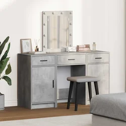 Toaletni stol s vratima Siva 50 x 41 x 135 cm Konstruirano drvo