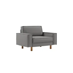 ATELIER DEL SOFA 1-Seat Sofa - fotelja Sparrow Loveseat Obsidian Walnut