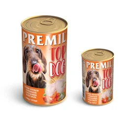 Premil TOP DOG ŽIVINA - konzerve - vlazna hrana za pse 1240g