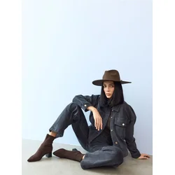 Sinsay - Štrukseve straight leg jeans sa visokim strukom - antracitne farmerke
