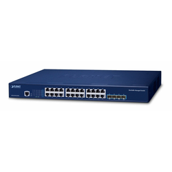 PLANET Layer 3 24-Port 10/100/1000T Managed L3 Gigabit Ethernet (10/100/1000) 1U Blue