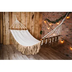 shumee Viseča mreža iz jute v boho stilu