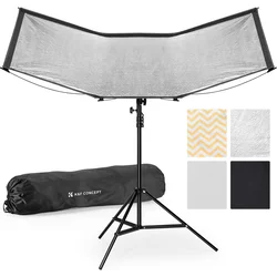 K&F CONCEPT Quick-Release Curved Reflector-Two Moves to Soft Light
