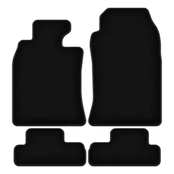 Črne velurne talne obloge BASIC za: Mini Cooper R52 Cabrio (2004-2008)