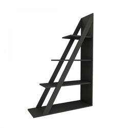 Hanah Home Arven Anthracite Polica za knjige 100x150x29.5cm, Crna