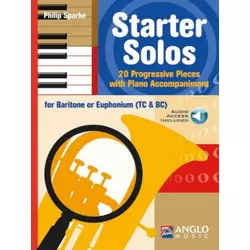 SPARKE:STARTER SOLOS 20 PROGRESSIVE PIECES BARITON OR EUPHONIUM (TC & BC)+AUDIO