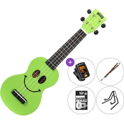 Mahalo U-SMILE SET 2 Green Soprano ukulele