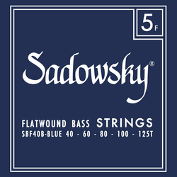 Sadowsky Blue Label Bass String Set Flatwound Taperwound - 5 String 040-125