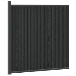 Panel ograde WPC i aluminij Crna