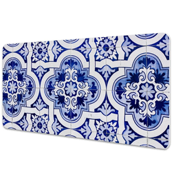 Decormat Podloga za mizo Modre ploščice 120x60 cm