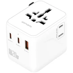 Potovalni adapter 20W GaN Nomad 2xUSB-C + 1xUSB-A