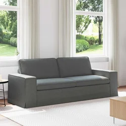 vidaXL Kavč Temno siva 222 x 80 x 82 cm Kovina