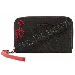 Desigual Mone Rep Comunika Mini Zip ženski novčanik, crni