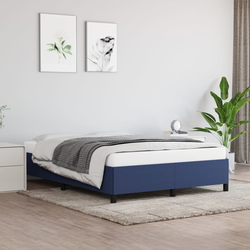 Okvir za krevet bez madraca plavi 140 x 200 cm od tkanine