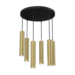 Luster na sajli RAITO 6xGU10/8W/230V mesing