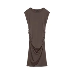 Vero Moda Cocktail obleka Sarah 10346941 Temno rjava Slim Fit