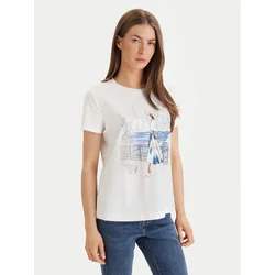 DKNY Majica P61MPWNA Bela Regular Fit