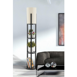 OPVIQ Podna lampa Circle Nora Black