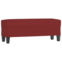 Vidaxl Klop vinsko rdeča 100x35x41 cm blago