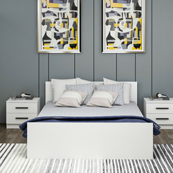 Hanah Home HANAH HOME Kale Bedstead 150 x 200 - White posteljni okvir, (20869833)